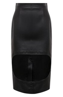 Кожаная юбка Burberry