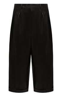 Кожаные шорты Saint Laurent