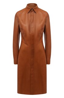 Кожаное платье Ralph Lauren