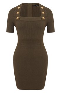 Платье из вискозы Balmain