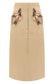 Кожаная юбка Chloé Chloe