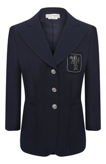 Хлопковый жакет Alexander McQueen