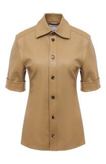 Кожаная рубашка Bottega Veneta