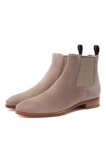Замшевые ботинки Santoni