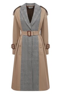 Хлопковый тренч Alexander McQueen