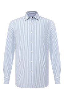 Рубашка из хлопка и шелка Ermenegildo Zegna