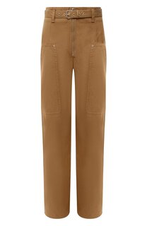 Брюки из хлопка и льна Isabel Marant Etoile