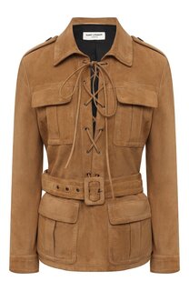 Замшевый жакет Saint Laurent