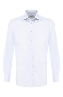 Хлопковая рубашка с воротником кент Zilli