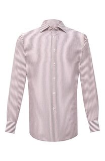 Сорочка из хлопка и льна Brioni