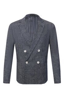 Пиджак изо льна и хлопка Giorgio Armani