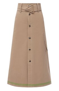 Хлопковая юбка Bottega Veneta