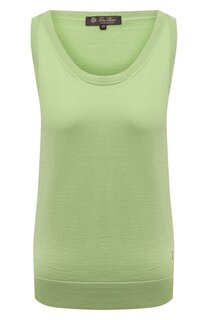 Топ из смеси шелка и хлопка Loro Piana