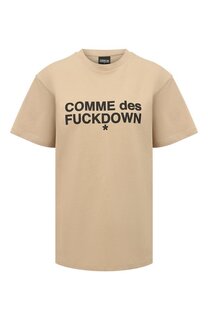 Хлопковая футболка Comme des Fuckdown