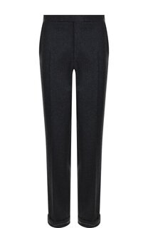 Шерстяные брюки прямого кроя Brioni