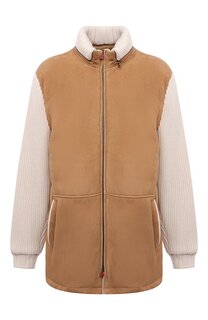 Комбинированная дубленка Kiton
