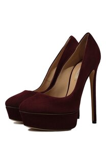 Замшевые туфли Flora Casadei