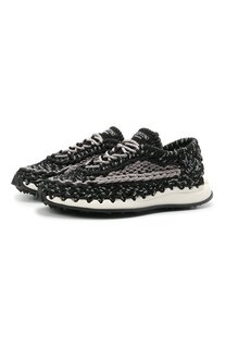 Текстильные кроссовки Crochet Valentino