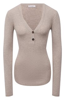 Пуловер из кашемира и вискозы Brunello Cucinelli