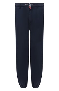 Джоггеры из хлопка и льна Kiton