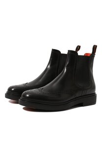 Кожаные челси Santoni