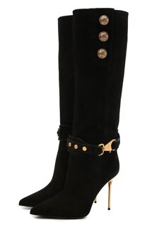 Замшевые сапоги Bottes Robin Balmain