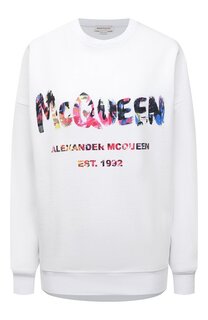 Хлопковый свитшот Alexander McQueen