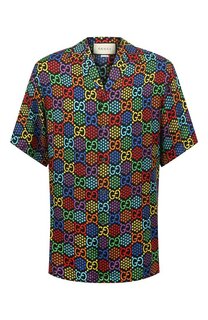 Шелковая рубашка GG Psychedelic Gucci