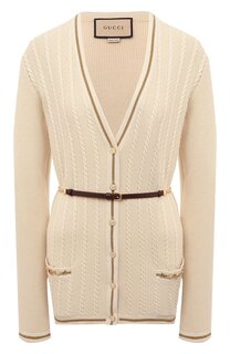Кардиган из шерсти и хлопка Gucci