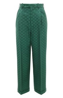 Брюки из хлопка и вискозы Gucci