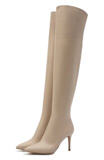 Кожаные ботфорты Bea Cuissard Gianvito Rossi