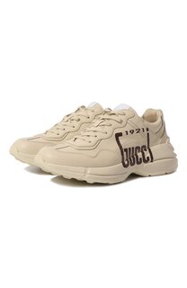 Кожаные кроссовки Rhyton Gucci