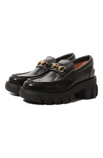 Кожаные лоферы Horsebit Gucci