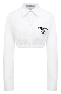 Хлопковая рубашка Prada