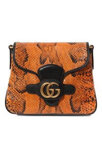 Сумка Dahlia small из кожи питона Gucci