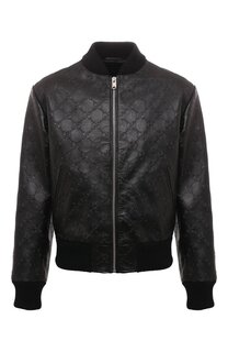 Кожаный бомбер Gucci