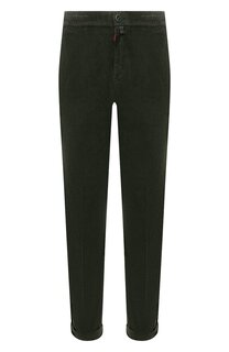 Брюки из хлопка и кашемира Kiton