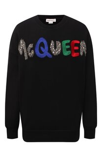 Хлопковый свитшот Alexander McQueen