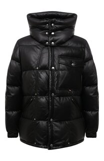 Кожаный пуховик Promio Moncler