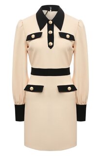Платье из шерсти и шелка Gucci