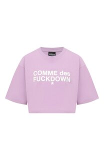 Хлопковая футболка Comme des Fuckdown