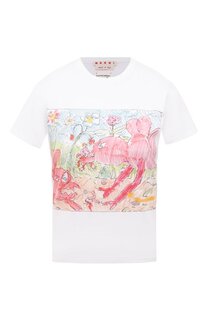 Хлопковая футболка Marni