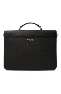 Кожаная сумка для ноутбука Prada