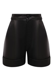Кожаные шорты Miu Miu