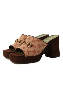 Текстильные мюли Houdan Gucci