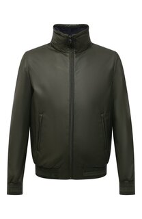 Кожаный бомбер Zilli Sport