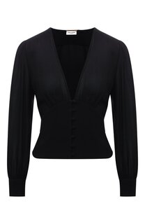Блузка из вискозы Saint Laurent