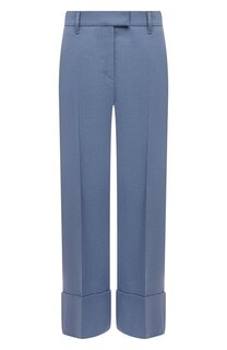 Брюки изо льна и хлопка Brunello Cucinelli