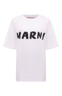 Хлопковая футболка Marni