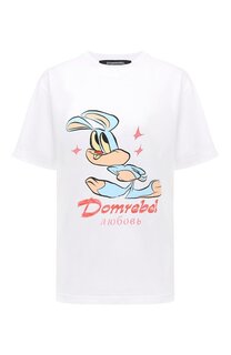 Хлопковая футболка DOMREBEL